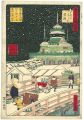 東京名勝図会 よろいばしの雪降