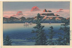 Kawase Hasui / Mount Unzen, Hizen