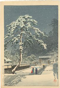 Kawase Hasui / Honmonji Temple, Ikegami