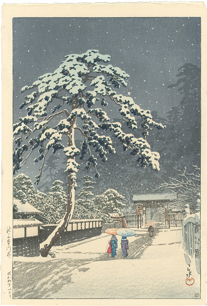 Kawase Hasui “Honmonji Temple, Ikegami”
