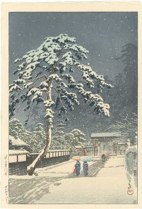 Kawase Hasui / Honmonji Temple, Ikegami