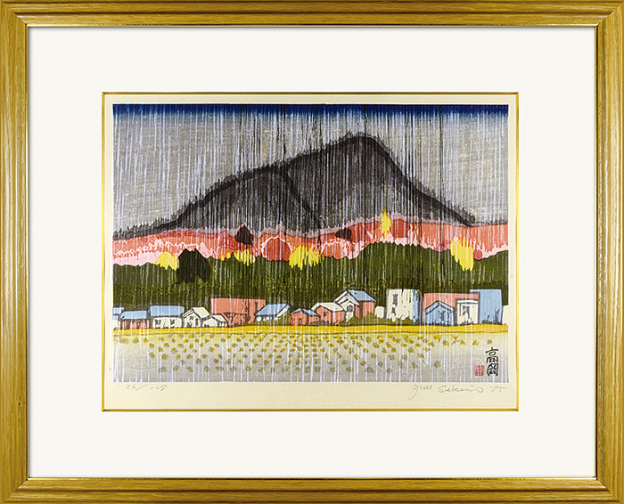 Sekino Junichiro “The narrow road to the deep north №51 Takaoka（Sudden shower）”
