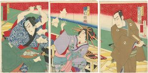 Kunichika / The Forty-seven Ronin: Act.07 [仮名手本忠臣蔵　七段目]