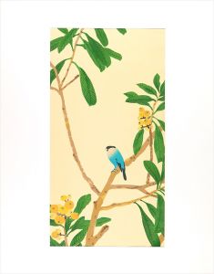 Imamura Shiko / Loquat and java sparrow