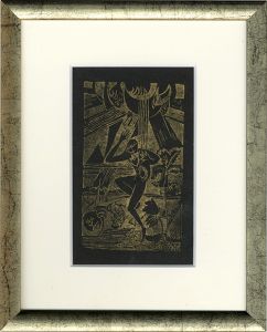 田中恭吉「月に吠える（木版口絵）」