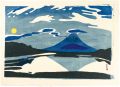 Moon & Mt.Fuji (Lake Shojiko)