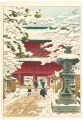 Snowscape of Honmonji Temple a......