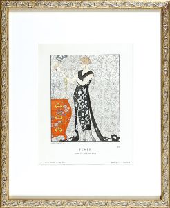 ジョルジュ・バルビエ「煙 ベールのイブニング・ドレス」