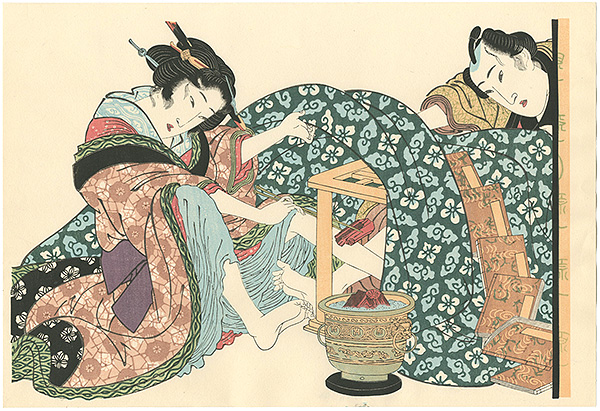 英泉「あぶな絵　炬燵【復刻版】」