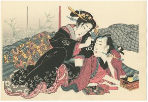 英泉「あぶな絵 なでつけ髪【復刻版】」