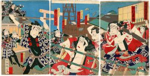 Kunimasa IV / Kabuki Play / Kami-no Megumi, Wago-no Torikumi [神明恵和合取組]