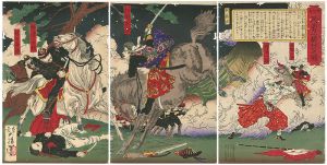 鹿児島両勇一騎討之図