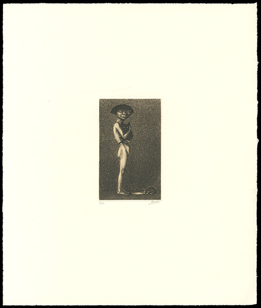 Aigasa Masayoshi “Girl holding a cat”