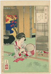 One Hundred Aspects of the Moon / Full Moon on the Tatami Mats Shadows of the Pine Branches