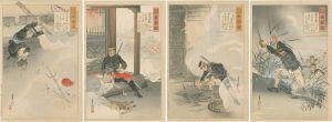 月耕「征清美談名誉鑑　」