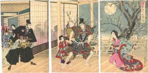 周延「曽我物語　大磯遊郭」