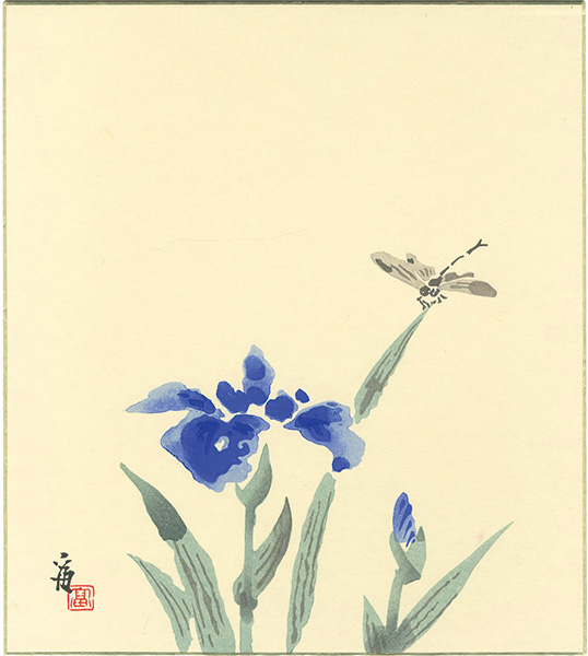 Tokuriki Tomikichiro “Iris and Dragonfly(tentative title)”