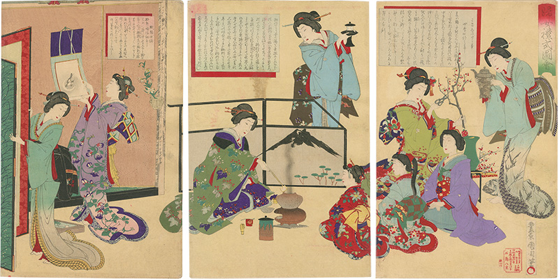 Kunichika “Manners and Ceremonies for Women”