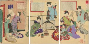 Kunichika / Manners and Ceremonies for Women [婦女礼式図会]