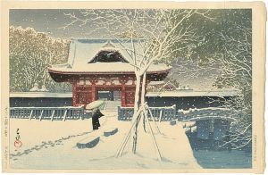 Snow at Shiba Park, Tokyo