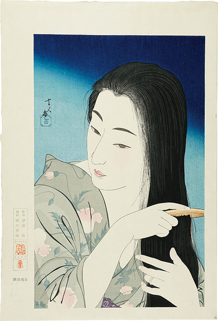 Torii Kotondo “Hair Combing【Reproduction】”