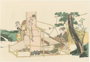 北斎「機織【復刻版】」