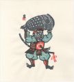Otsu-e / Benkei Holding Up the......