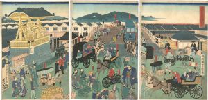 Yoshitora / Scene of Nihonbashi, Tokyo [東京日本橋風景]