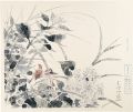 Hydrangea and Sparrows