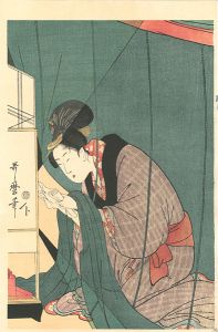 A Woman Reading in Mosquito Net【Reproduction】
