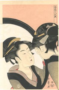 Seven Women Applying Make-up Using a Mirror : Beautiful Woman Looking in a Mirror【Reproduction】
