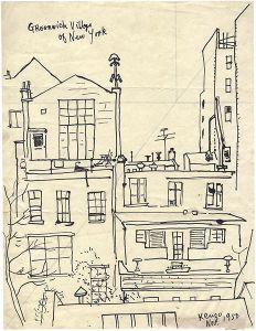 Okada Kenzo / Original sketch : Greenwich Village of New York