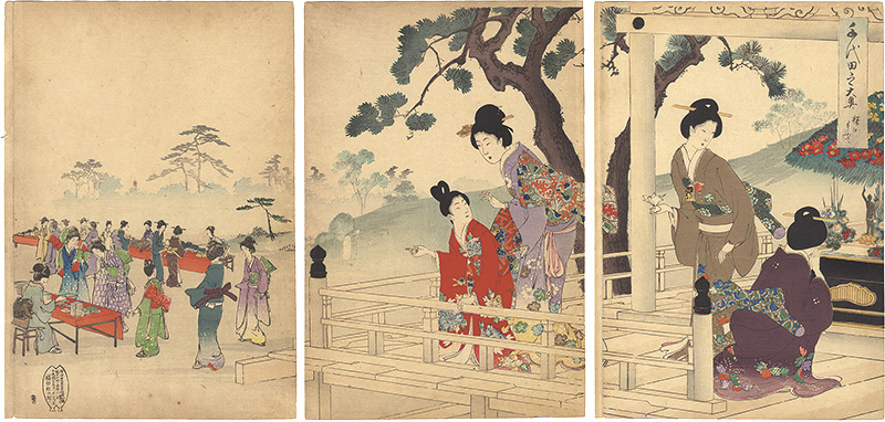 Chikanobu “Chiyoda Inner Palace / Buddha Festival”