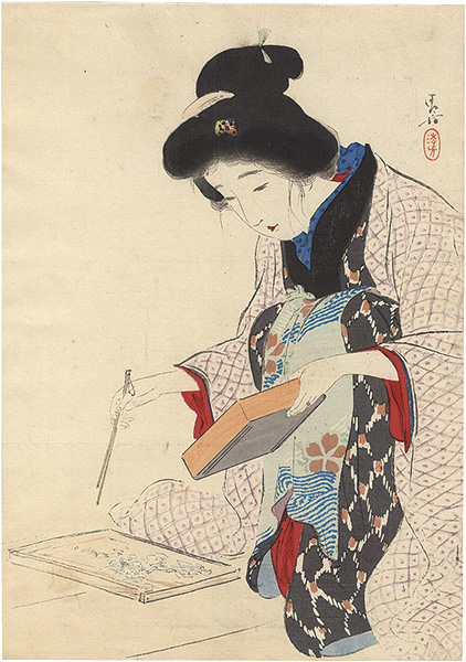 Kaburaki Kiyokata “Kuchi-e Print”