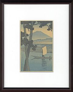 Summer Dusk at Kiso River