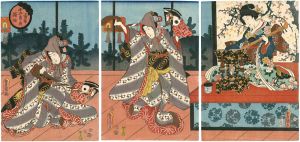 豊国三代「十二月ノ内　孟春 踊始」
