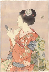 Hirayama Roko / Maiko Powdering Her Face