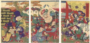Chikanobu / Gathering of the Seven Lucky Gods [七福神集合之図]