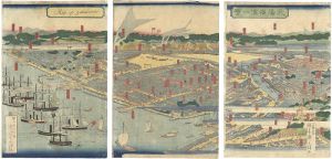 Hiroshige II / View of Yokohama in Musashi Province [武陽横浜一覧]
