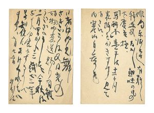 Sugimoto Kenkichi / Autograph postcard