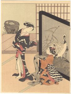 春信「婦女更衣の園【復刻版】」