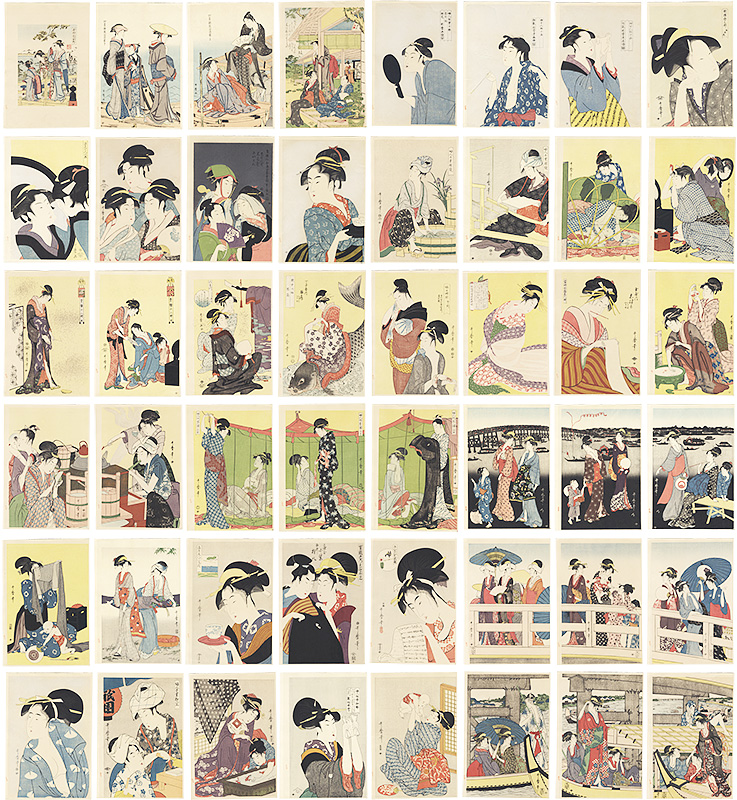 Utamaro  “Ukiyo-e by Utamaro, Edit. Hashiguchi Goyo”