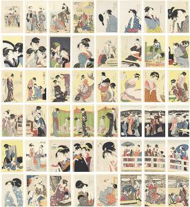 Utamaro  / Ukiyo-e by Utamaro, Edit. Hashiguchi Goyo [橋口五葉編纂　歌麿筆浮世絵]