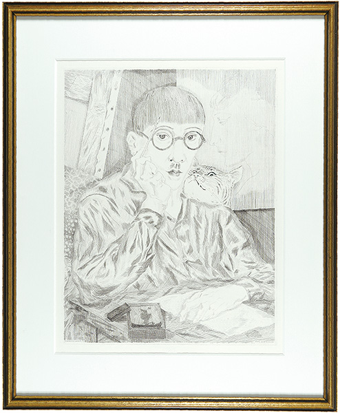 藤田嗣治（レオナール・フジタ）「自画像」