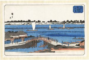 広重初代「江戸名所　隅田川花盛」