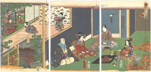Toyokuni III / Genji in the Twelve Months / The Tenth Month (Moto) [源氏十二ヶ月之内　孟冬]