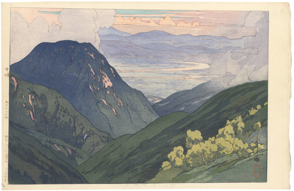 Yoshida Hiroshi “Twelve Scenes in the Japan Alps / From Daitenjodake”
