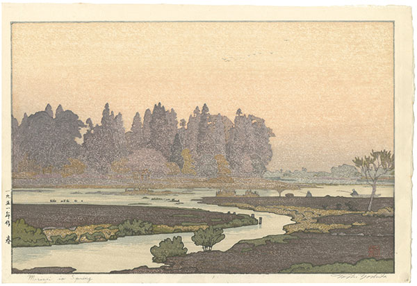 Yoshida Toshi “Four Landscapes / Morinji in Spring”
