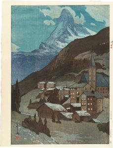 マタホルン山　夜