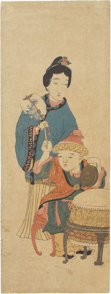 Unknown “Nagasaki-e: Woman and a Child”